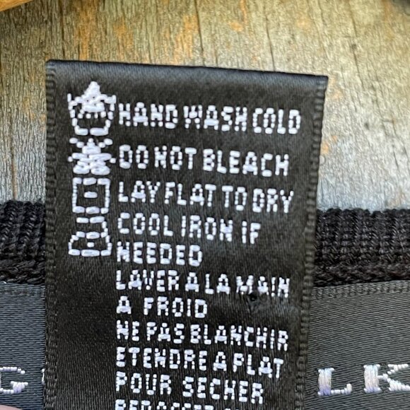 Rare Vintage 1980s 100% Silk Beaded Trim Black Cardigan Women's M Petite - Picture 9 of 10